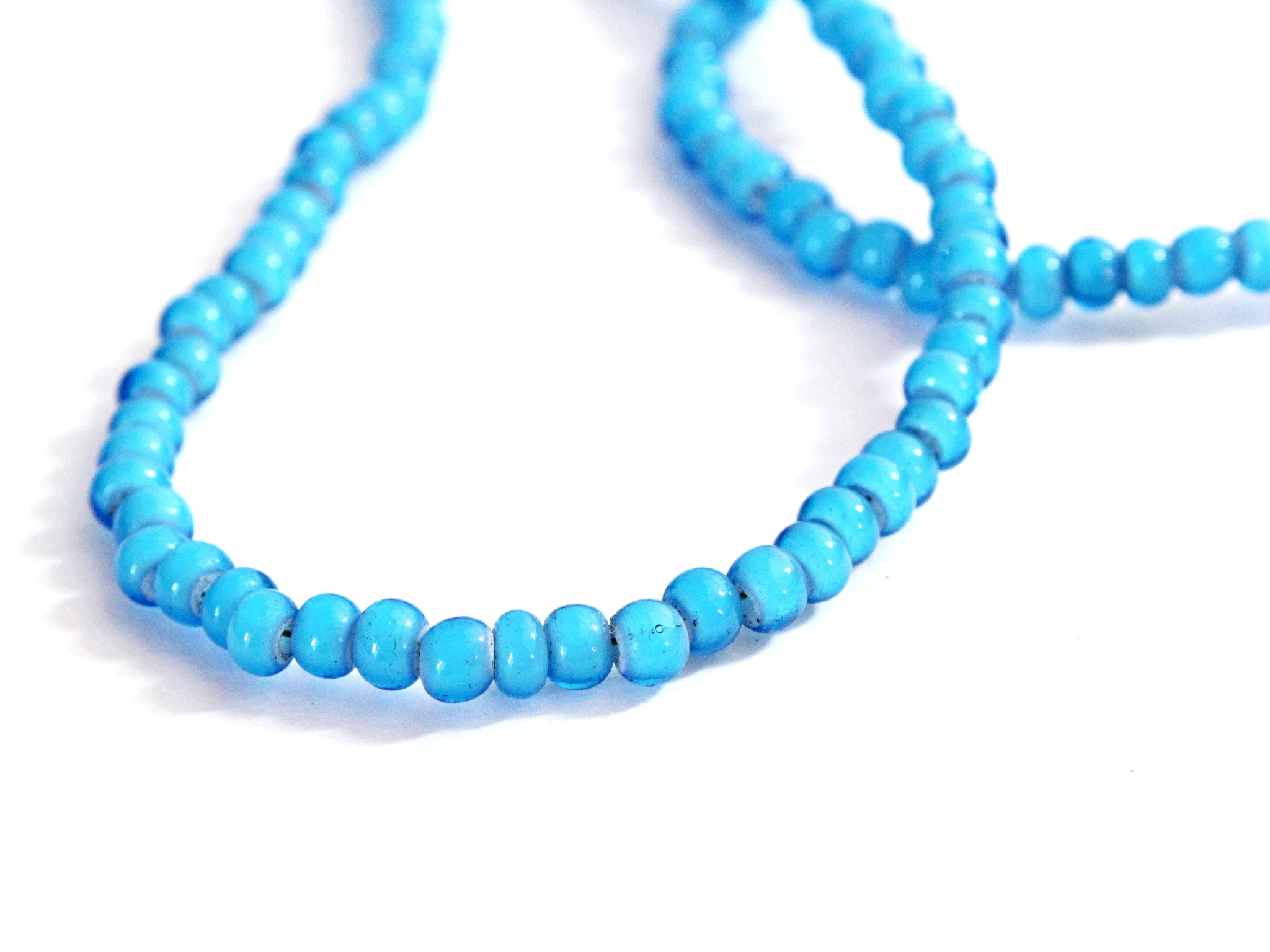Men's Blue Beaded Necklace by San Filippo Leather