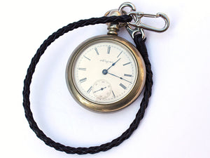 Braided Leather Pocket Watch Chain by San Filippo Leather