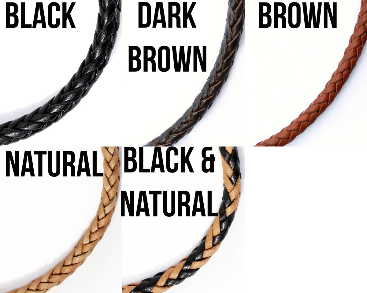 Braided Leather Wallet Chain with Hook – San Filippo Leather