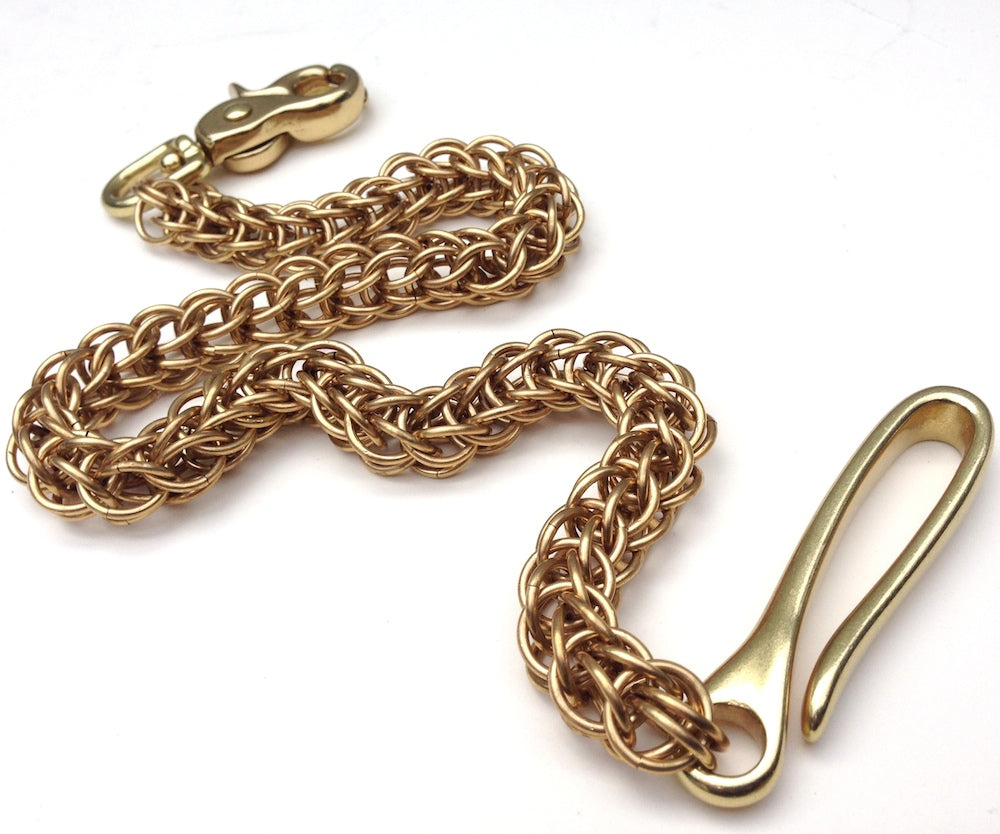 Brass Persian Wallet Chain – San Filippo Leather
