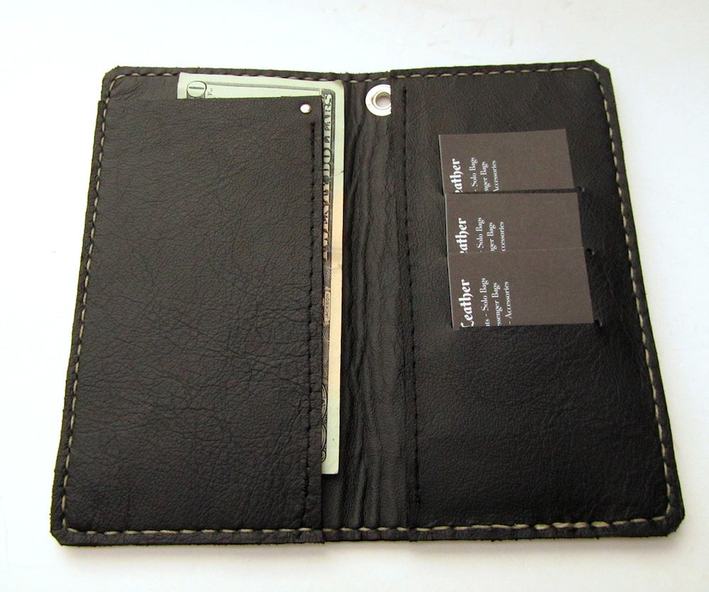 Gaultier Sword-Pierced Heart Mary Wallet Virgin Mary Men's Leather