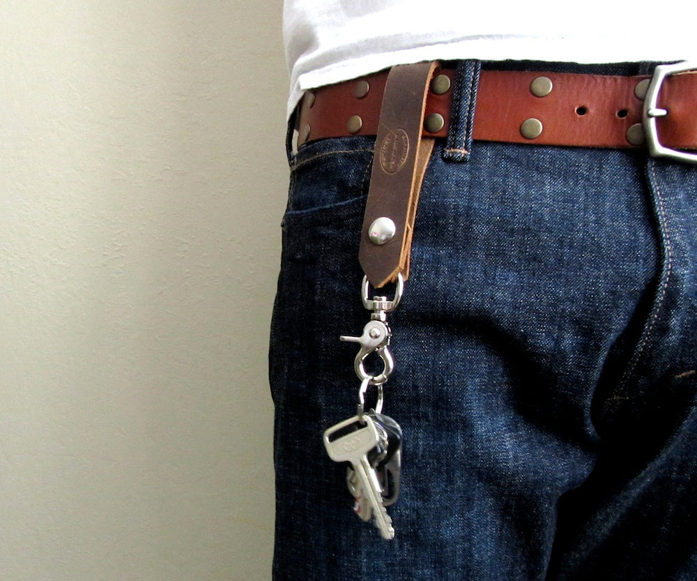 Leather Belt Loop Key Chain Personalized – San Filippo Leather