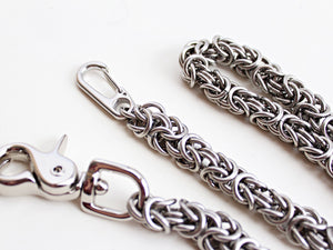 Thick Byzantine Wallet Chain Stainless Steel by San Filippo Leather