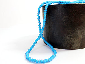 Men's Blue Beaded Necklace by San Filippo Leather