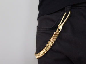 brass wallet chain with hook by san filippo leather