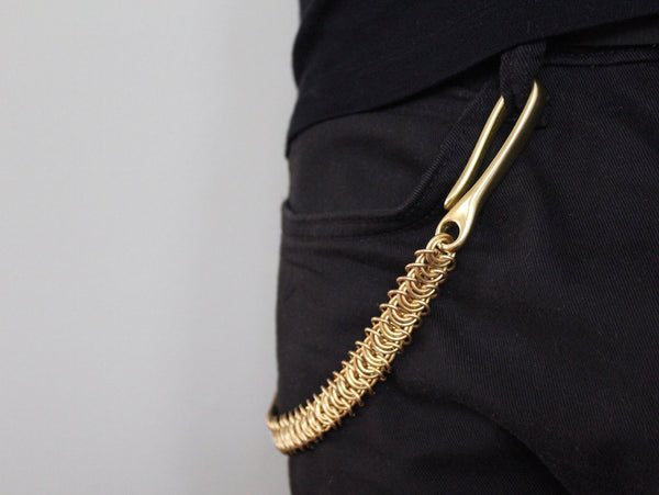 galcia Brass Wallet Chain w/c No.11[b] Antique Black Coating