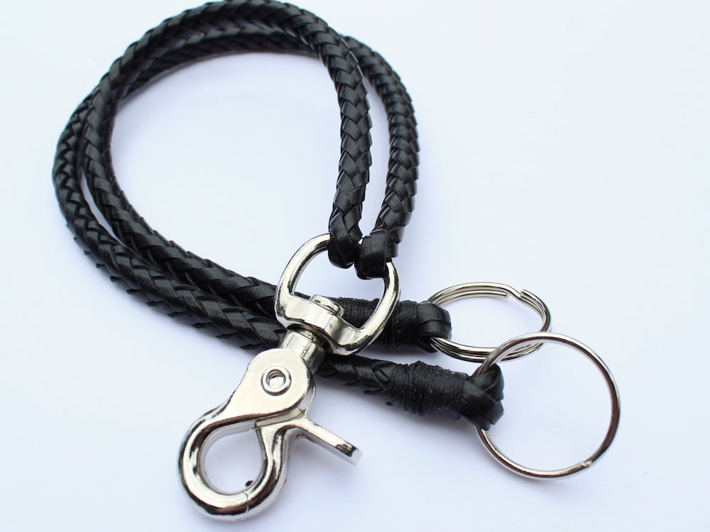 Braided Leather Key Chain – San Filippo Leather
