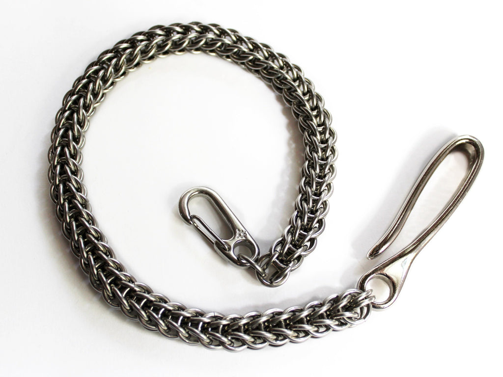 Braided Leather Wallet Chain – San Filippo Leather