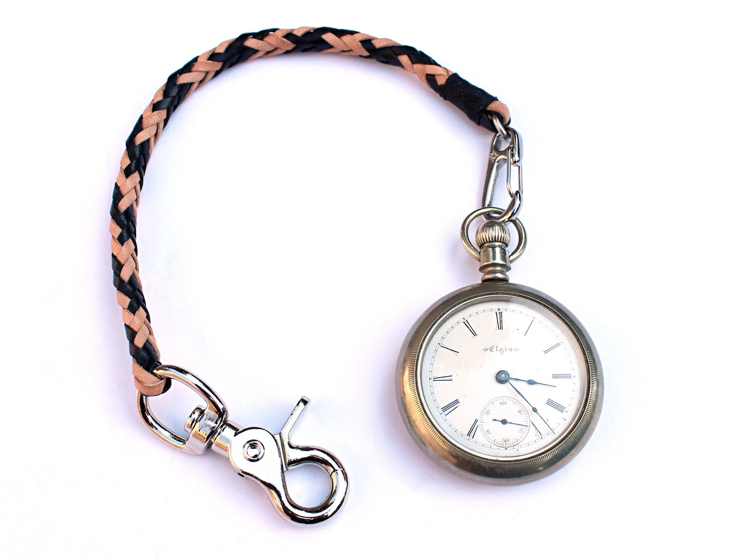 Albert Pocket Watch Chain Blue Mother Of Pearl - Dalvey