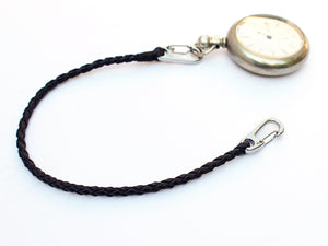 Braided Leather Pocket Watch Chain by San Filippo Leather