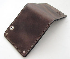 Mens leather bifold wallet by San Filippo Leather