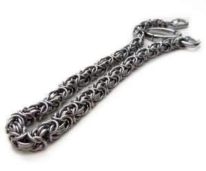 Byzantine Wallet Chain Stainless Steel by San Filippo Leather